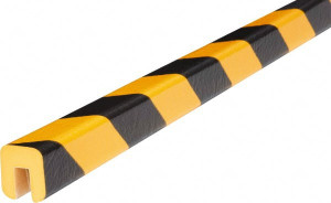 PRO-SAFE Polyurethane Foam Type G Edge Guard Yellow/Black, 1" High Side 60-6760PS - 91065011