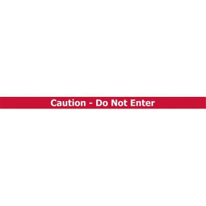 Tensator 5" High x 90" Long x 2" Wide Barrier Replacement Cassette Plastic, Black Powder Finish, Red, Use with Tensabarrier CASSETTE STD-RG - 87619748