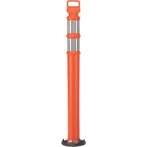 PRO-SAFE Traffic Barrels, Delineators & Posts, Type: Delineator Post, Material: Polyethylene, Reflective: Yes, Base Needed: No, Height (Inch): 41, Height (Decimal Inch): 41.0000 03-746ABC - 31607658