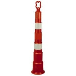 PRO-SAFE 42" High x 8" Wide Reflective Trim Line Channelizer Post High Density Polyethylene (HDPE), 4 Lbs, Orange 03-750-4HI - 63869960