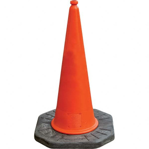 JSP Safety Traffic Cones, Type: Cone, Color: Hi-Viz Orange, Reflective Collars: No, Height (Inch): 39, Base Width (Inch): 23, Material: LDPE JBE070-040-630 - 29985926