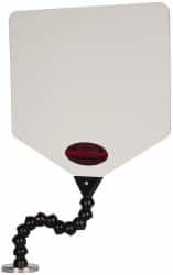 Cedarberg Polycarbonate Flat Base & Shield 9" Wide x 9" Long x 1/8" Thick, 12" Arm Reach, Magnetic Base, For General Purpose Use 8550-420 - 60030046