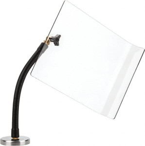 Flexbar Plastic Flat with Curved Edge Base & Shield 7-1/2" Wide x 10" Long x 1/8" Thick, 10" Arm Reach, Magnetic Base, For General Purpose Use 13004 - 02599041