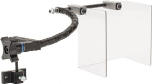 Flexbar Drill Press Guards, Type: Drill Press Shield with Base, Shield Material: Lexan, Shield Width (Inch): 6, Shield Length (Inch): 6, Shield Style: Wing-Shaped, Base Type: Bracket/Mounting Bar 13032 - 01050491