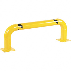 Vestil 48" Long x 16" High, Steel Rack Guard Low Profile, 4-1/2" Pipe LPRO-48-16-4 - 32860603
