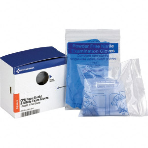 PRO-SAFE 1 3-Piece Nitrile Exam Gloves & CPR Mask Compatible with 59489, 59490 PS-FAE-6015 - 47962345
