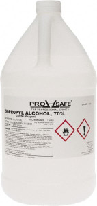 PRO-SAFE 1 Gallon Isopropyl Alcohol Liquid Comes in Bottle, 70% Isopropyl Alcohol ALC-70-1GAL - 54979885