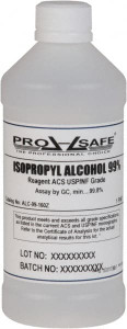 PRO-SAFE 16 oz Isopropyl Alcohol Liquid Comes in Bottle, 99% Isopropyl Alcohol ALC-99-16OZ - 54979893