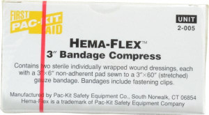 Medique 2 Qty 1 Pack 3" Long x 3" Wide, General Purpose Compress Yellow, Compress Bandage 6381B - 45909132