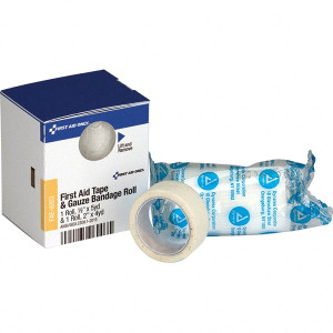 PRO-SAFE Pack of (2) 2-1/8" Long x 1-7/8" Wide, General Purpose Wound Care White, Gauze Bandage PS-FAE-6003 - 47960984