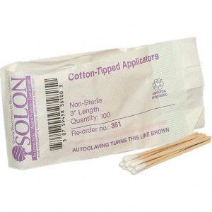 PRO-SAFE First Aid Applicators, Product Type: Cotton Tip Applicator/Single-Ended, Length (Inch): 3, Unitized Kit Packaging: No, PSC Code: 4240 PS-25-400 - 31503550
