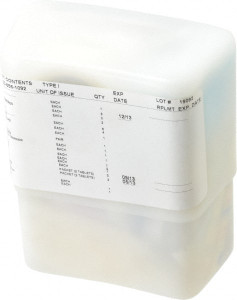 Ability One 16 Piece, 1 Person, Full First Aid Kit 1-3/4" Wide x 1-3/4" Deep x 4-1/4" High, Plastic Case 6545006561092 - 85483493