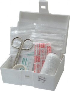 Medique 35 Piece, 5 Person, Multipurpose/Auto/Travel First Aid Kit 5" Wide x 2" Deep x 3-1/2" High, Plastic Case 729P1MSC - 45909397