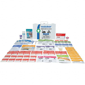 PRO-SAFE 110 Piece, 25 Person, Industrial First Aid Kit Metal Container AK25AT-282 - 48008460
