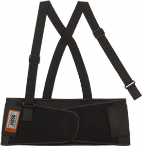 Ergodyne Size 4XL, Hook & Loop, Elastic Belt with Adjustable Shoulder Straps 52 to 58" Waist, 9" Wide, Detachable Straps, Black 11108 - 88130240 Ergodyne Size 4XL, Hook & Loop, Elastic Belt with Adjustable Shoulder Straps 52 to 58" Waist, 9" Wide, Detachable Straps, Black 11108 - 88130240