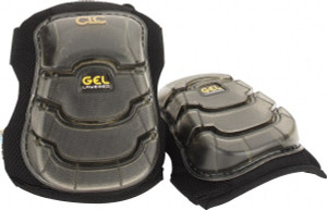 CLC Work Gear Size Universal, Hook & Loop Straps, Knee Pad Layered Gel Padding, Black, 2 Elastic Straps, Plastic Cover 367 - 59964296