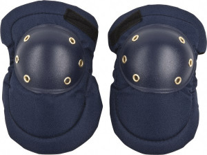 PRO-SAFE Size Universal, Hook & Loop Straps, Hard Protective Cap, Knee Pad Foam Padding, Navy Blue, 2 Elastic Straps, Nylon Cover 7102-P - 72271489