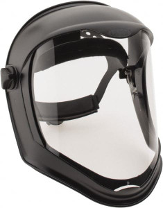 UVEX Acrylonitrile Butadiene Styrene (ABS) Black Ratchet Adjustment, Face Shield & Headgear Set 14-1/4" Wide x 9-3/8" High, Anti-Fog, Clear Window S8510 - 87545273