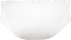 MSA Safety UV Protection Clear Polycarbonate Face Shield 9-1/2" High x 17" Wide x 0.04" Thick, Compatible with MSA V-Gard Hard Hats & MSA V-Gard Frames 10115863 - 83910448