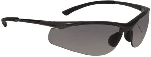Bolle Safety Smoke Lenses, Framed Safety Glasses Anti-Fog, Scratch Resistant, Gunmetal Nylon Frame, Wrap Around 40045 - 72591480