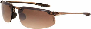 Crossfire Brown Flash Mirror Lenses, Framed Polarized Glasses Scratch Resistant, Brown Frame, Size Universal, Wrap Around 211125 - 44327617