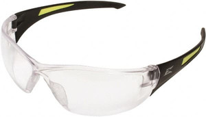 Edge Eyewear Clear Lenses, Framed Safety Glasses Scratch Resistant, Black PVC Frame, Size Universal, Wrap Around SD111-G2 - 54307780