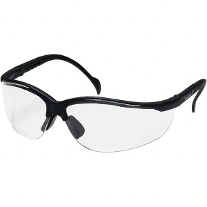 Pyramex Clear Lenses, Framed Dual Lens Safety Glasses Anti-Fog, Scratch Resistant, Black Nylon Frame, Adjustable Temples, Size Universal, Wrap Around SB1810ST - 43927888