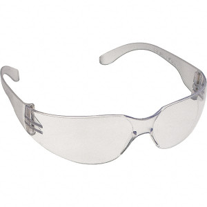 Radians Safety Glasses CLEAR LENS CLEAR FRAME WRAP AROUND SFTY GLASSES MR0110ID - 03705175