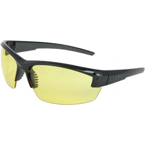 UVEX Safety Glasses, Type: Safety, Lens Color Family: Amber, Lens Color: Amber, Lens Coating: Anti-Fog, Frame Style: Frameless, Metal Frame: No S1502 - 15003486