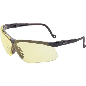 UVEX Safety Glasses, Type: Safety, Lens Color Family: Amber, Lens Color: Amber, Lens Coating: Anti-Fog, Frame Style: Frameless, Metal Frame: No S3202HS - 15003494