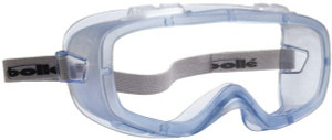 Bolle Safety Size Universal Clear Anti-Fog & Scratch Resistant Safety Goggles Indirect Vent Blue Frame, Over The Glass C0VARSI - 72591704