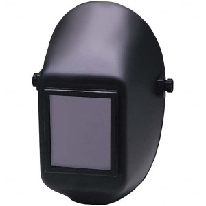 Jackson Safety 5-1/4" Window Width x 4" Window Height, 10 Shade Fixed Shade Lens, Fixed Front Welding Helmet Black Plastic Green Lens 14535 - 84919133