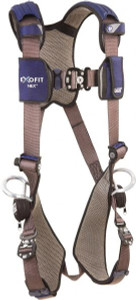 DBI-SALA 420 Lb Capacity, Size XL, Full Body Vest Safety Harness Polyester Webbing, Side D-Ring, Quick Connect Leg Strap, Quick Connect Chest Strap, Blue/Gray 1113055 - 58427261
