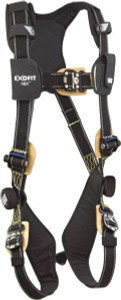 DBI-SALA 420 Lb Capacity, Size M, Full Body Arc Flash Safety Harness Nomex/Kevlar Webbing, Quick Connect Leg Strap, Quick Connect Chest Strap, Black 1103086 - 58427337