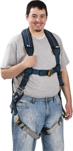 DBI-SALA 420 Lb Capacity, Size XL, Full Body Construction Safety Harness Polyester Webbing, Quick Connect Leg Strap, Quick Connect Chest Strap 1110103 - 82724162