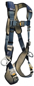 DBI-SALA 420 Lb Capacity, Size L, Full Body Construction Safety Harness Polyester Webbing, Side D-Ring, Quick Connect Leg Strap, Quick Connect Chest Strap 1110227 - 82724246