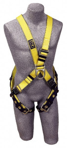 DBI-SALA 420 Lb Capacity, Size Universal, Full Body Tower Climbers Safety Harness Polyester Webbing, Front D-Ring, Pass-Thru Leg Strap, Pass-Thru Chest Strap 1102010 - 84042183