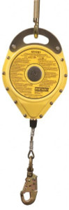 Gemtor 100 ft. Long, Stainless Steel Cable Self-Retracting Lifeline 0.187" Diam, Swivel Locking Snap Hook Connector SL2-100S - 74108457