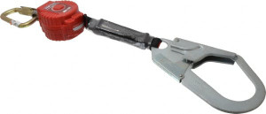 Honeywell Miller 6 ft. Long, 400 Lb Capacity, Vectran/Polyester Fall Limiter Aluminum Locking Rebar Hook Connector, Self-Locking Carabiner Connector MFL-2-Z7/6FT - 40293037
