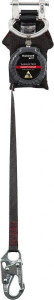 Honeywell Miller 9 ft. Long, 420 Lb Capacity, Spectra Webbing Fall Limiter Steel Locking Snap Hook Connector, Aluminum Carabiner Connector with Integral Shock Pack, Black MFLEW-3/9FT - 41773300