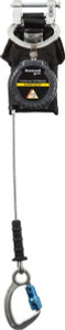 Honeywell Miller 9 ft. Long, 420 Lb Capacity, Galvanized Steel Cable Fall Limiter Aluminum Captive Eye Carabiner Connection, Aluminum Carabiner Connector with Integral Shock Pack MFLEC-18/9FT - 41773680