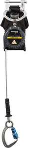 Honeywell Miller 6 ft. Long, 420 Lb Capacity, Galvanized Steel Cable Fall Limiter Aluminum Captive Eye Carabiner Connection, Aluminum Carabiner Connector with Integral Shock Pack MFLEC-18/6FT - 41773706