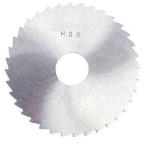 Precise 4" Dia. x 1/16" Face x 1" Hole H.S.S. Plain Slitting Saw Blade - 5071-4404