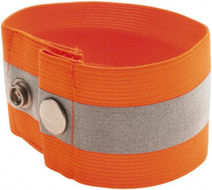 Ergodyne Arm & Wrist Bands, Type: Arm Band, High Visibility: Yes, Material: Elastic, Color: Orange, Size: Small/Medium, Closure: Snap Tab 29011 - 72268238
