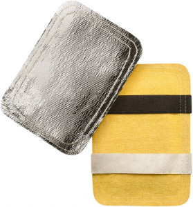 Steiner Universal Size, Aluminized Rayon/Acrylic Coated Fiberglass, Glove Pad Unlined, 7-1/2" OAL 15A76 - 55578462
