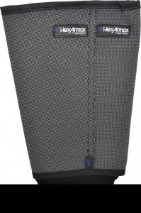 HexArmor Size XL, Gray/Black SuperFabric Cut & Puncture Resistant Sleeve 9" Long Sleeve, Cut Resistance Level 5, Made with Thumb Hole AG10009S-XL(10) - 72052640