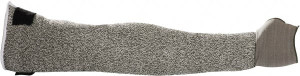 MAPA Professional Size Long, Gray HDPE Sleeve 24" Long Sleeve, Cut Resistance Level 4, Hook & Loop, Made with Thumb Hole 538012 - 56106370