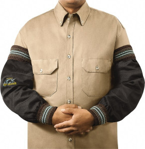 Steiner Size Universal, Black Carbon Fiber Knit Welding Sleeve 23" Long Sleeve, Elastic Opening at Both Ends 1364-23WW - 77143857