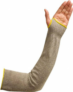 Wells Lamont Industrial Size Standard, Gray Fiber Cut Resistant Sleeve 18" Long Sleeve, Cut Resistance Level 3, Elastic Opening at Both Ends SKC-18 - 43957968