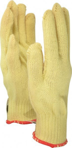 Ansell Size L (9), ANSI Cut Lvl 3, Abrasion Lvl 3, Kevlar Cut Resistant Gloves Kevlar Lining, Knit Wrist, Yellow, Paired 70-215-9 - 76528264